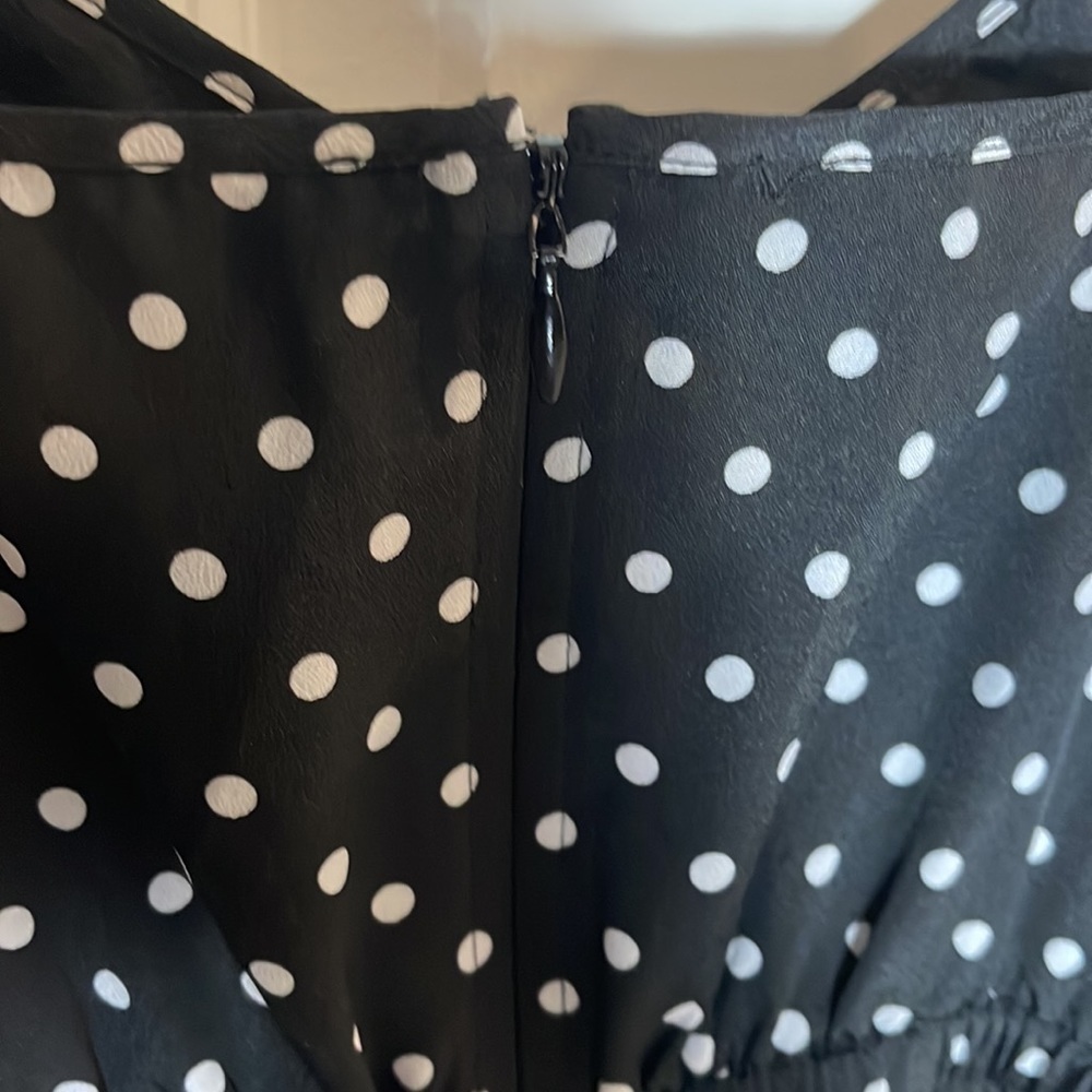 J.Crew women’s black and white thin strapped dress size 0 - Picture 8 of 12